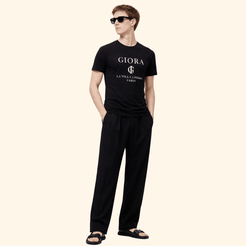 Printed Crew Neck - GIORA100% Super Combed CottonGIORAPrinted Crew NeckSGIORABlack100% Super Combed Cotton